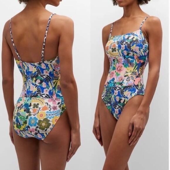 🔆Final Sale🔆 Johnny Was || NWTs Layla Spaghetti Strap One Piece Bathing Suit - Picture 1 of 12